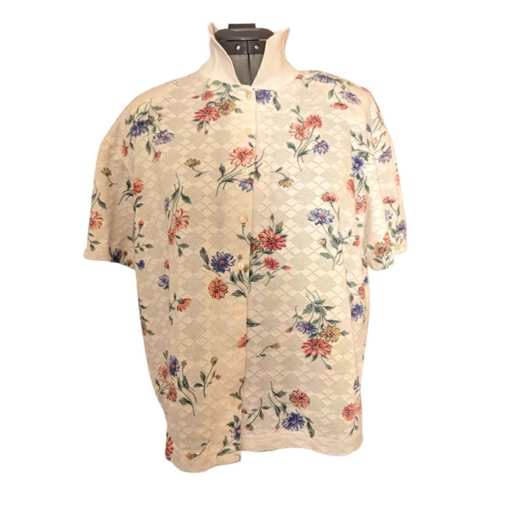 Vintage Katelyn rose cottage core floral print top‎